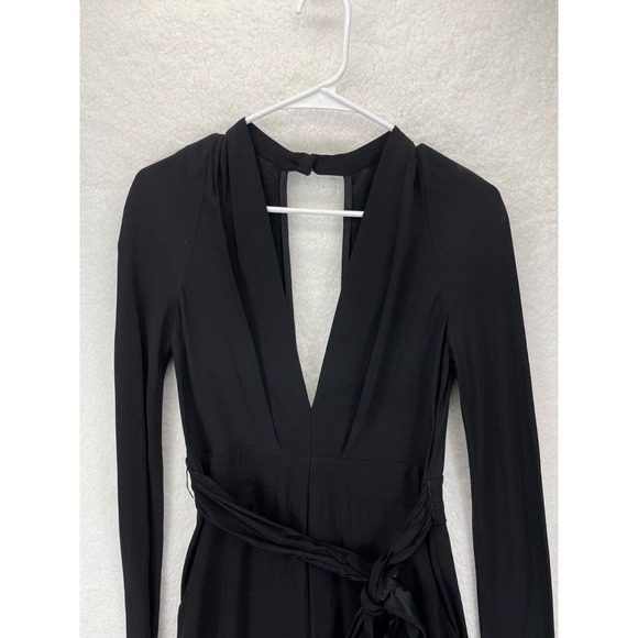 Bec & Bridge‎ Jumpsuit Women’s 8 Black Solid Sleeveless Open Back - Picture 2 of 14